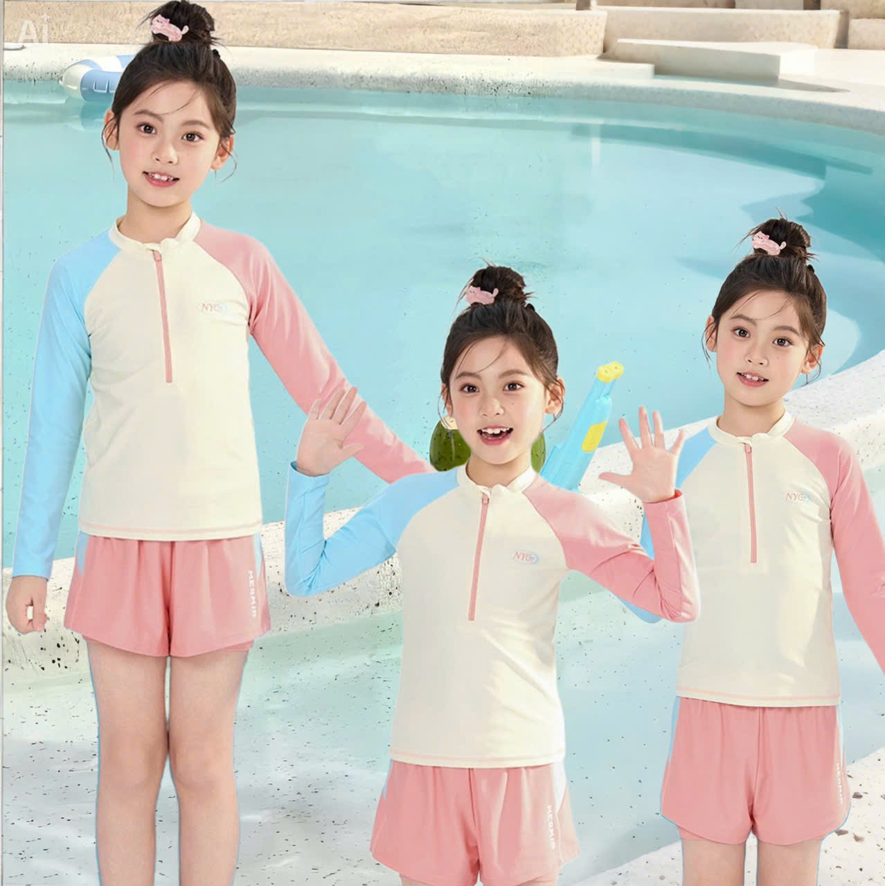 Đồ bơi cho bé gái size đại đến 40-45kg tphcm
