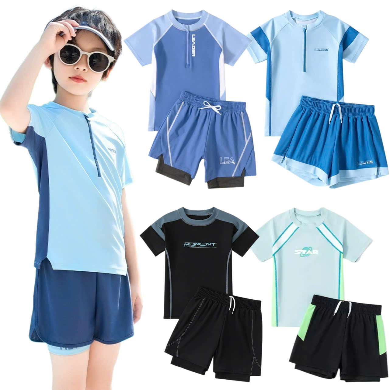 Đồ bơi cho bé trai 3-4-5-6-7-8 tuổi tay dài