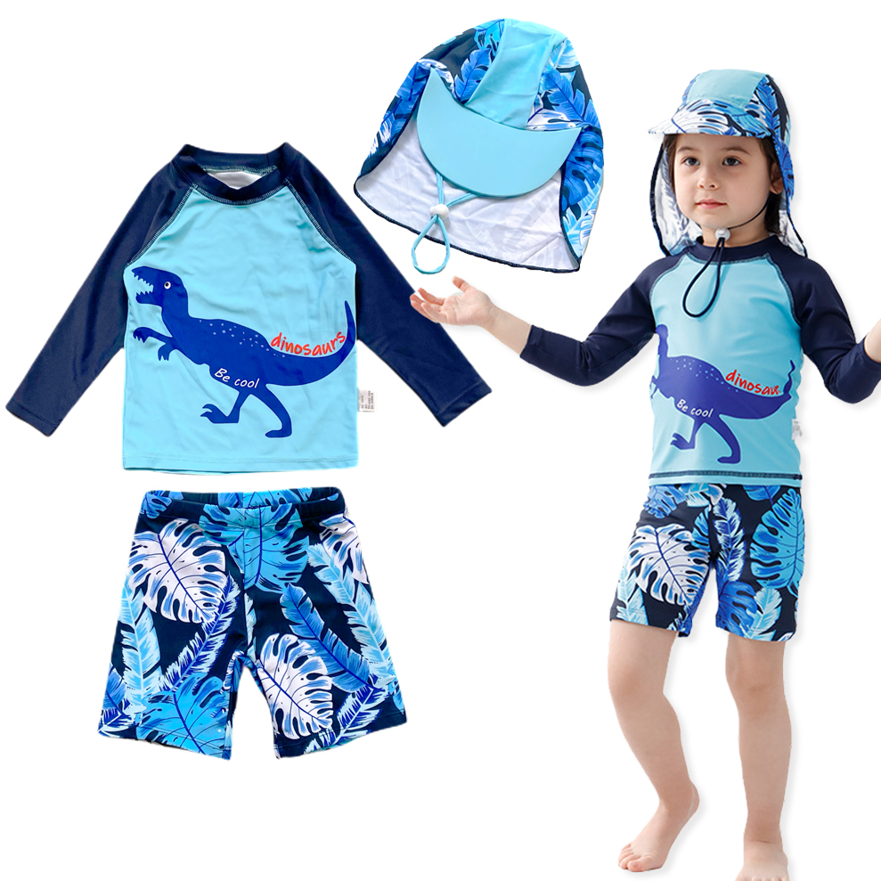 Đồ bơi cho bé trai tay dài 2-6 tuổi, đồ bơi trẻ em tay dài size đại