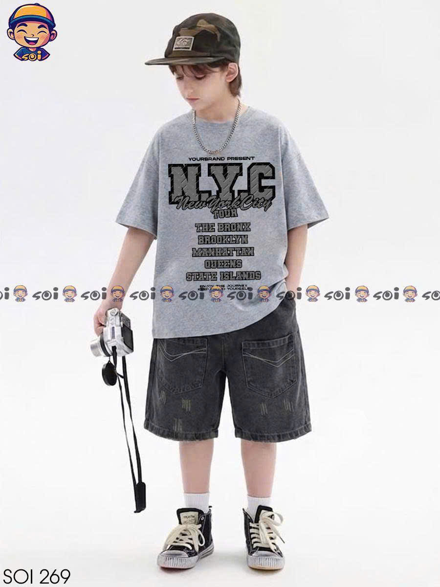Set quần áo cho bé trai size đại 25 - 55 kg