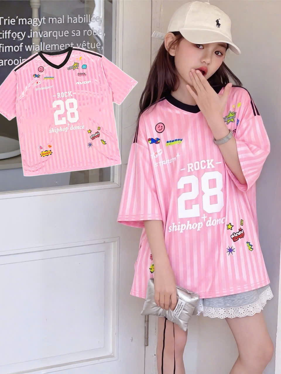 Áo thun cho bé gái form rộng size đại TPHCM
