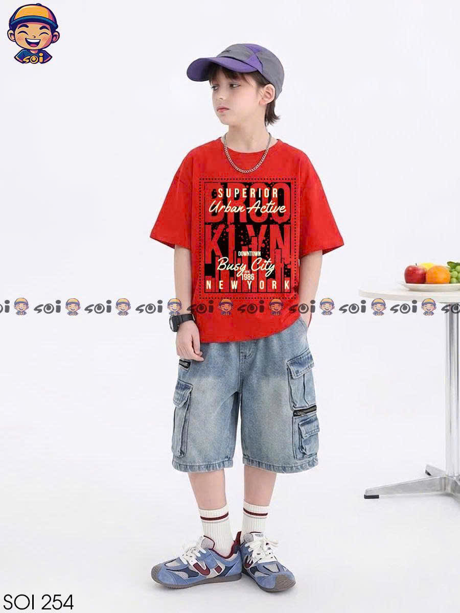 Set quần áo cho bé trai size đại 25 - 55 kg