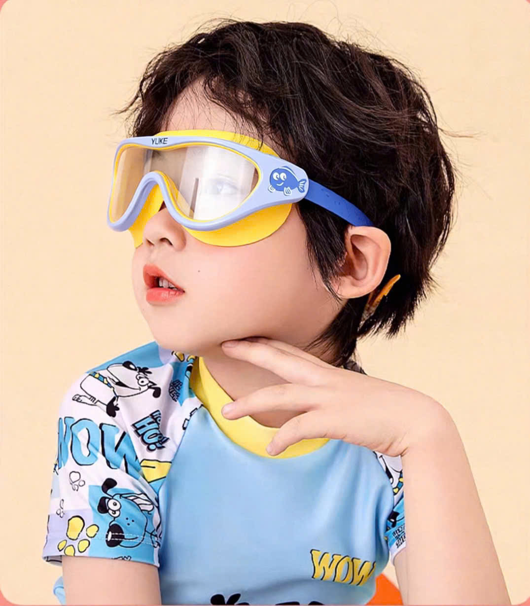 Mắt kính bơi trẻ em tầm nhìn rộng cho bé 4-12 tuổi Yuke