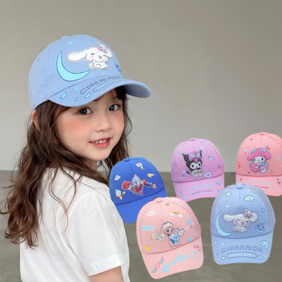 Mũ nón cho bé gái 3-4-5-6-7-8 tuổi TPHCM