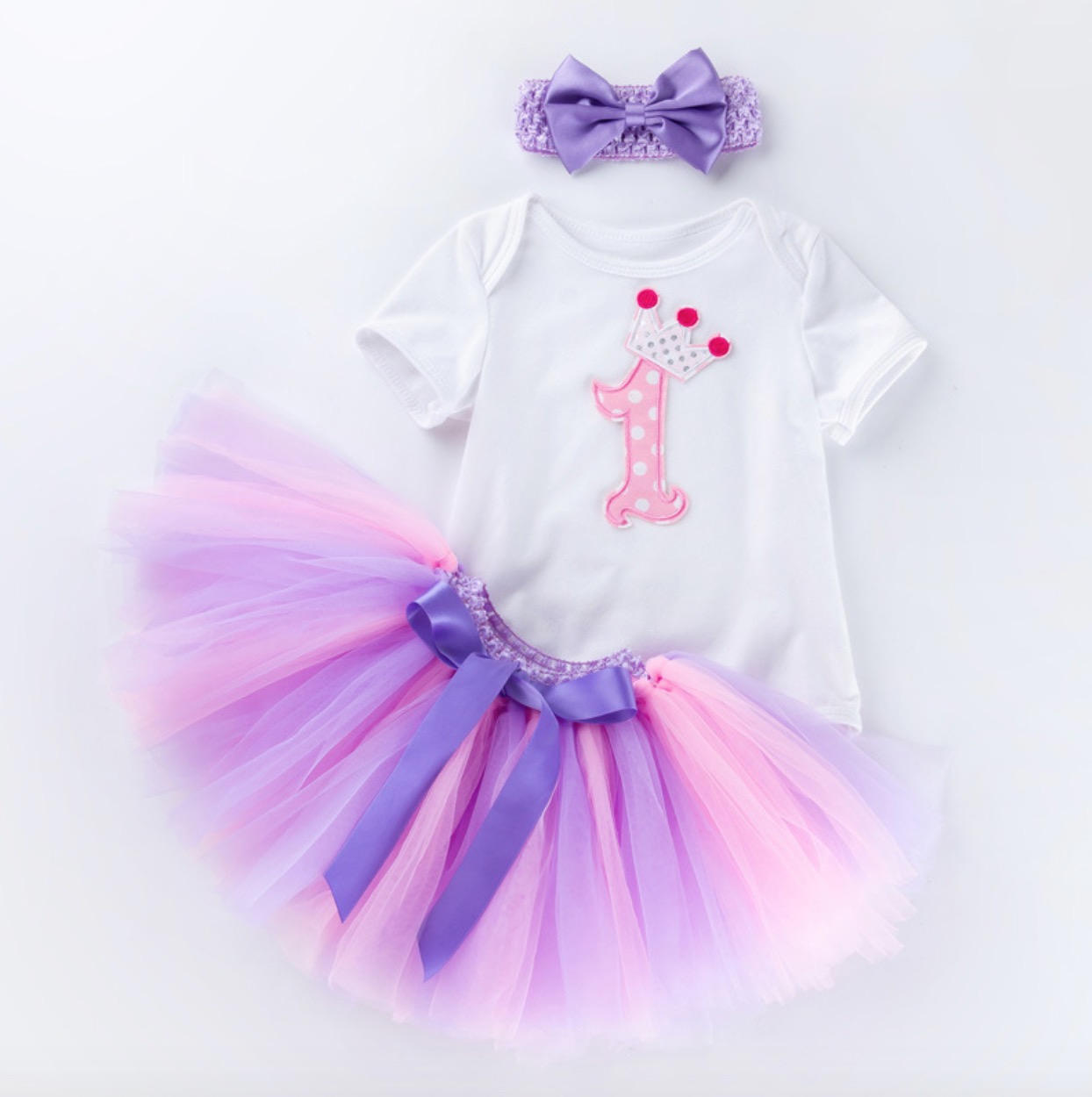 Váy TuTu cổ bèo hoa nhí bé gái KidsPlaza M21H (Hồng) - Kids Plaza