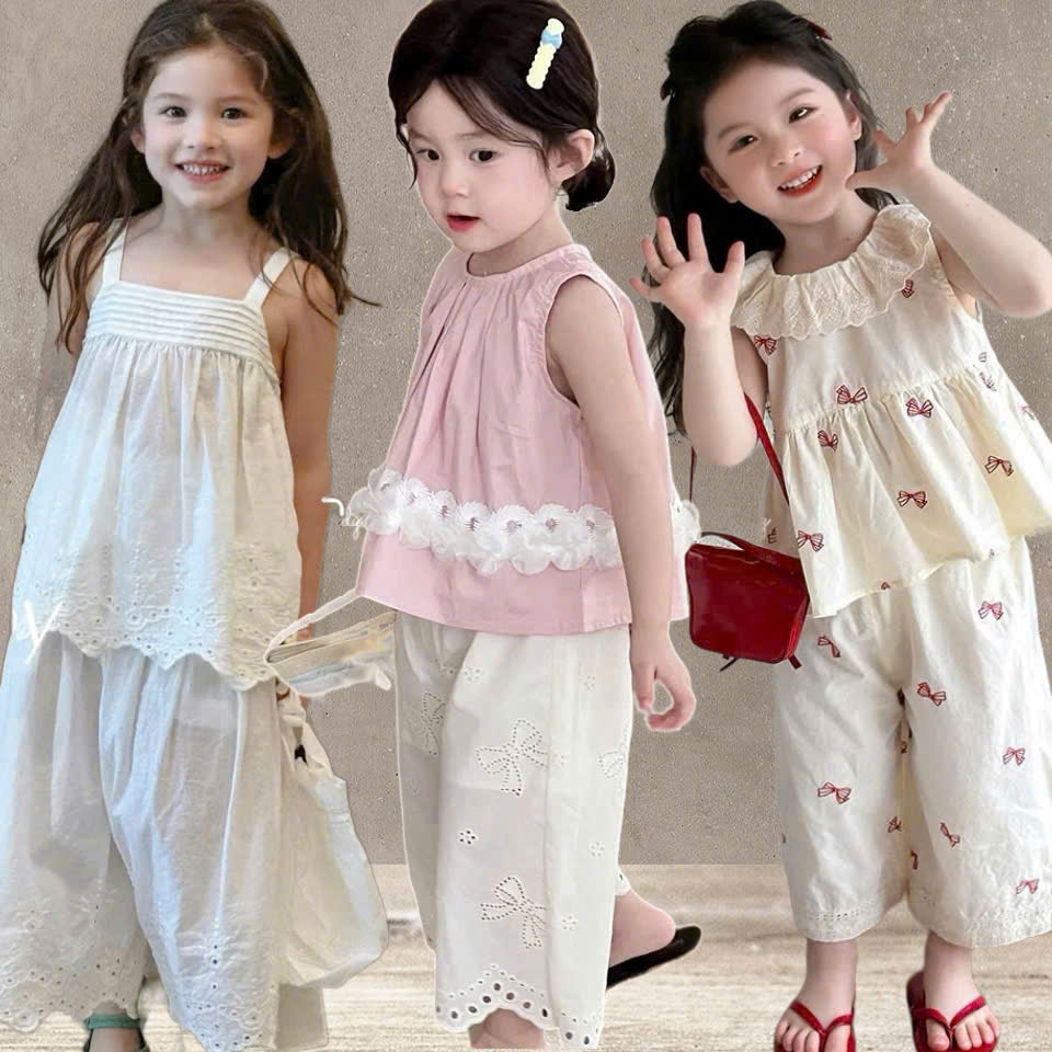Set đồ quần áo cho bé gái 2-3-4-5-6-7-8-9-10-12 tuổi TPHCM