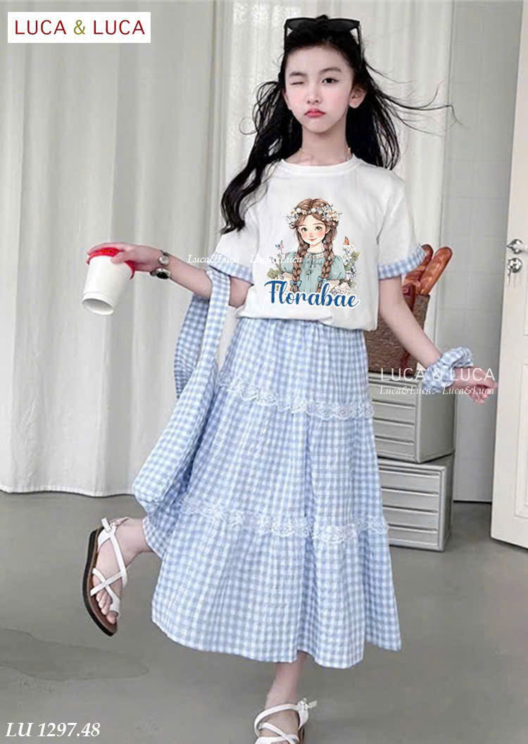 Set đồ quần áo cho bé gái 2-3-4-5-6-7-8-9-10-12 tuổi TPHCM