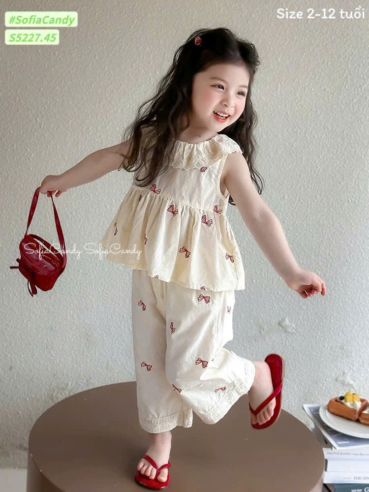 Set đồ quần áo cho bé gái 2-3-4-5-6-7-8-9-10-12 tuổi TPHCM