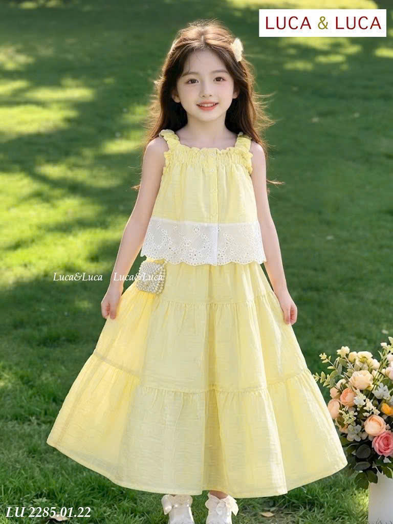 set váy bé gái 2-3-4-5-6-7-8-9-10 tuổi