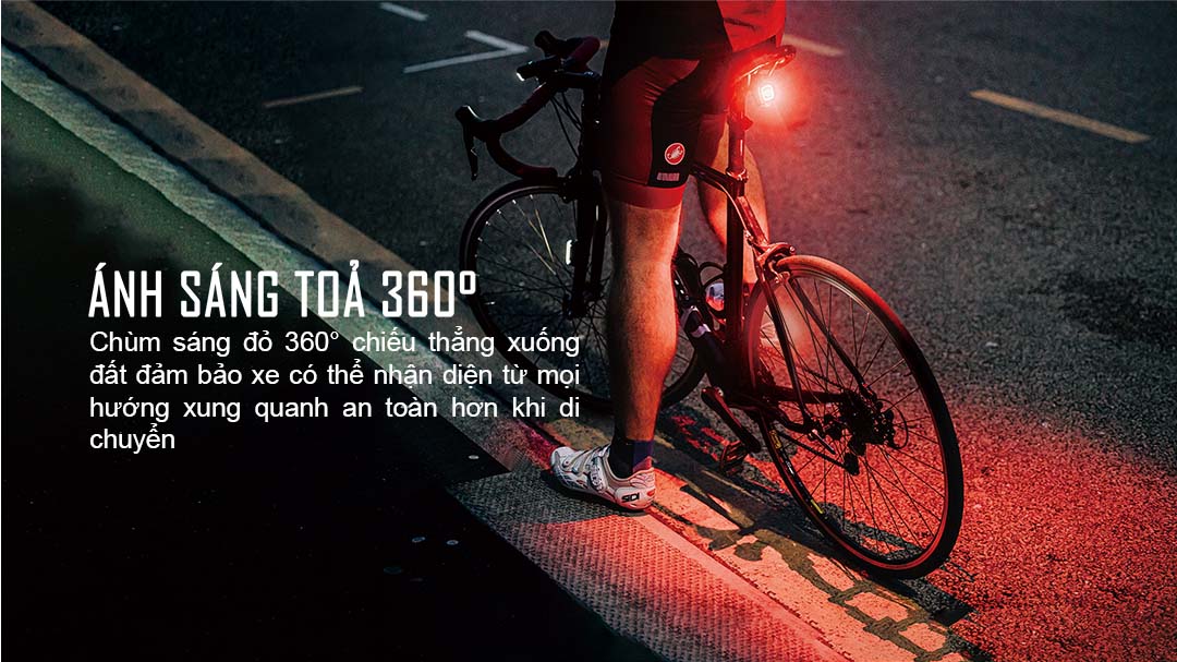 Đèn hậu xe đạp MAGICSHINE SEEMEE 200 V3.0 độ sáng 200 lumen pin 1000mAh