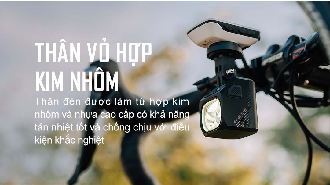 Đèn xe đạp MAGICSHINE EVO 1700 vỏ hợp kim nhôm