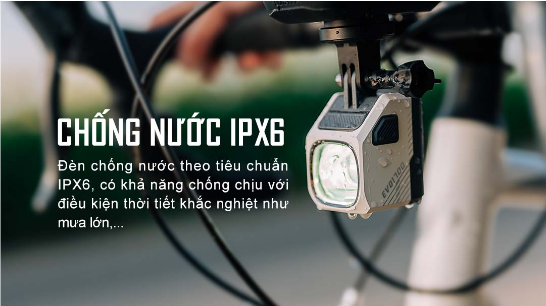 Đèn xe đạp MAGICSHINE EVO 1700 chống nước tiêu chuẩn ipx6