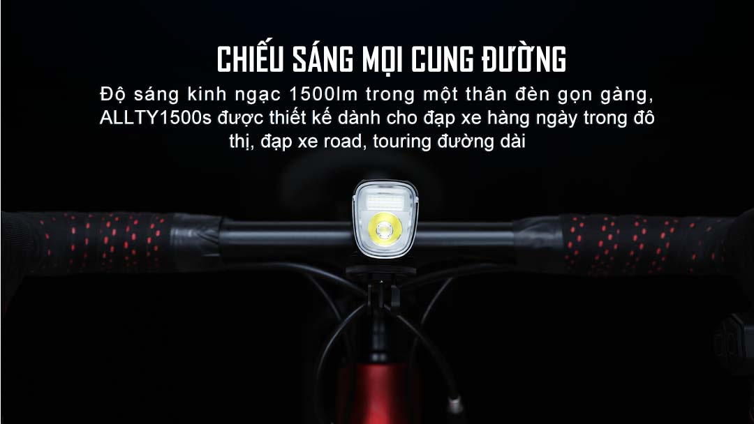 Đèn xe đạp MAGICSHINE ALLTY 1500s độ sáng 1500lumen