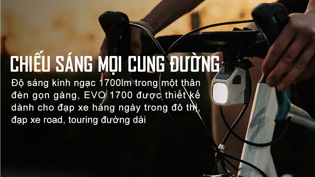 Đèn xe đạp MAGICSHINE EVO 1700 sáng 1700Lumen 