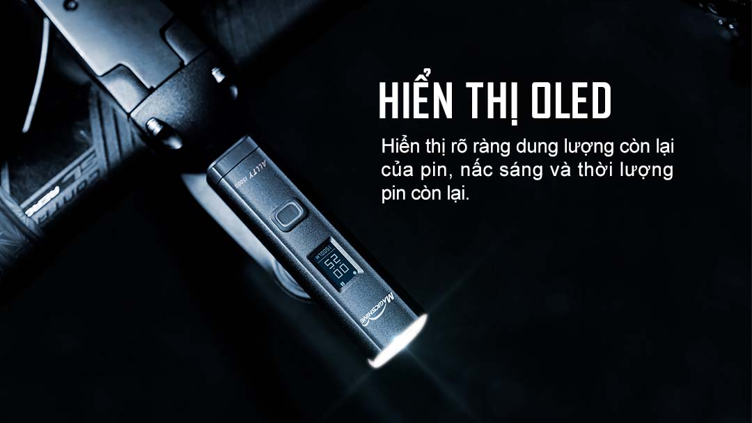 Đèn xe đạp MAGICSHINE ALLTY 1500s có màn hình hiển thị Oled