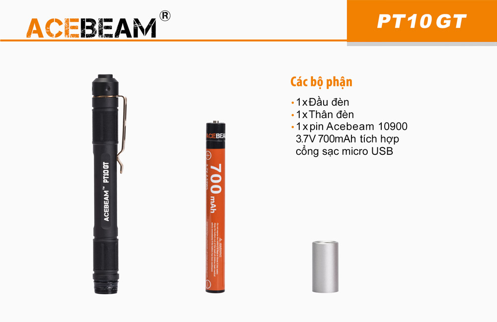 acbeam pt10gt và pin