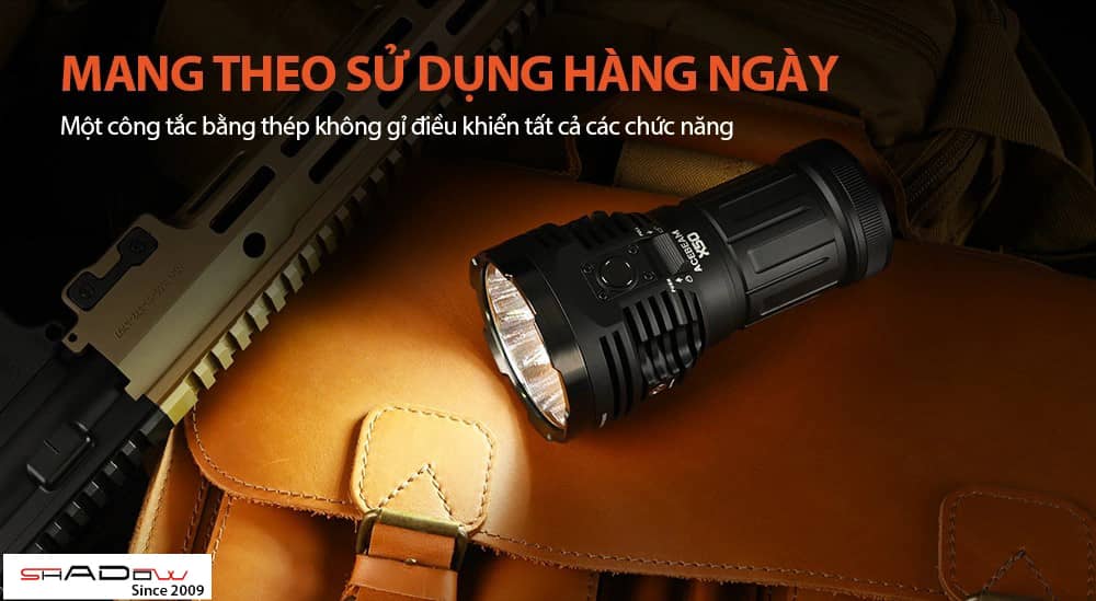 Acebeam X50 V2.0 có thể mang theo sử dụng hàng ngày