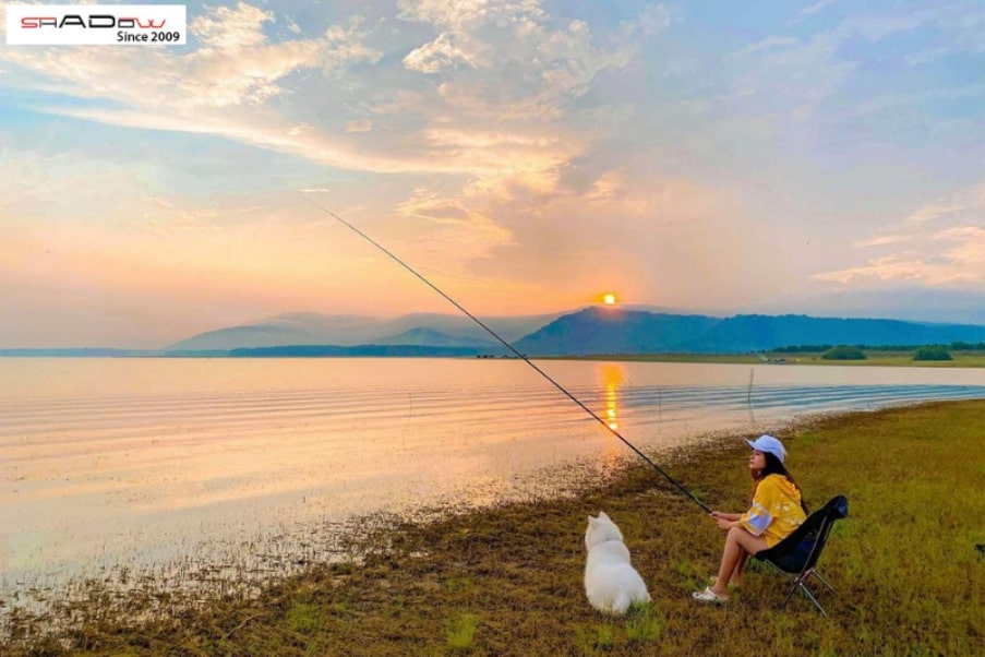 Câu cá tại hồ Dầu Tiếng