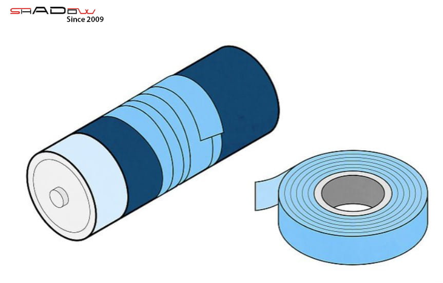 Dán hai cục pin lại với nhau đảm bảo đúng chiều