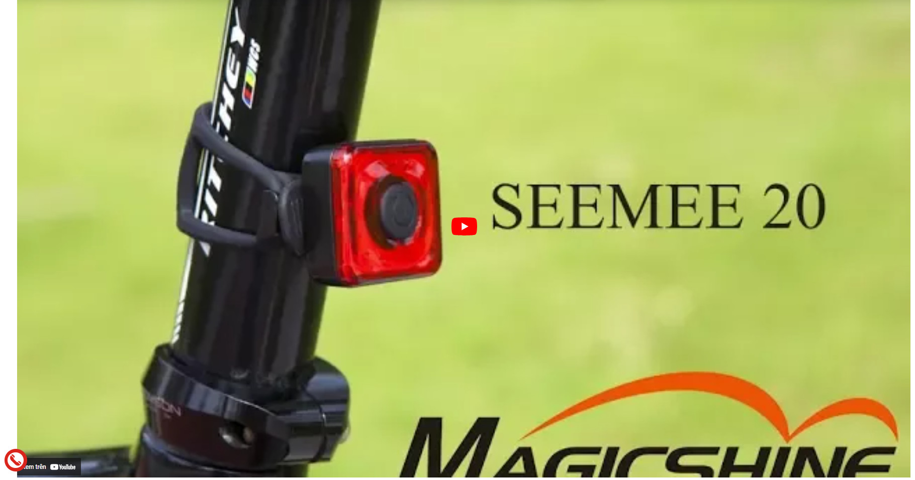 video đèn hậu xe đạp seemee 20
