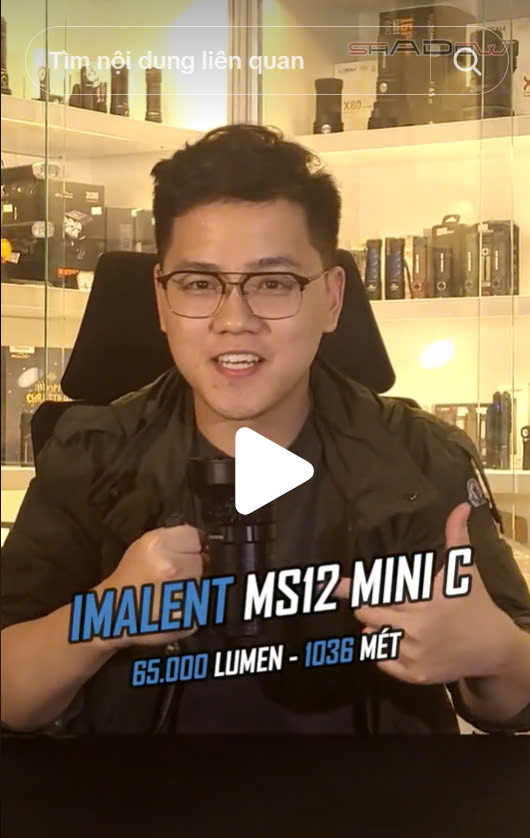 Review nhanh đèn IMALENT MS12 MINI C