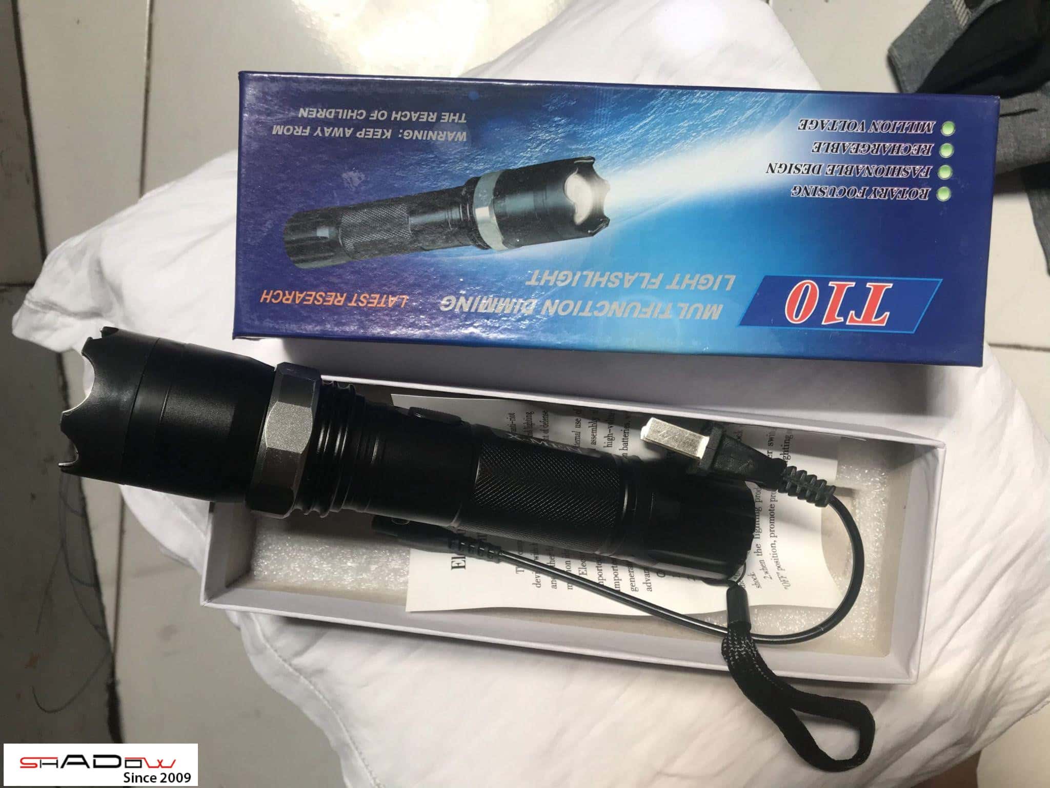 đèn pin chích điện tốt nhất HY-T10 đến từ Mỹ