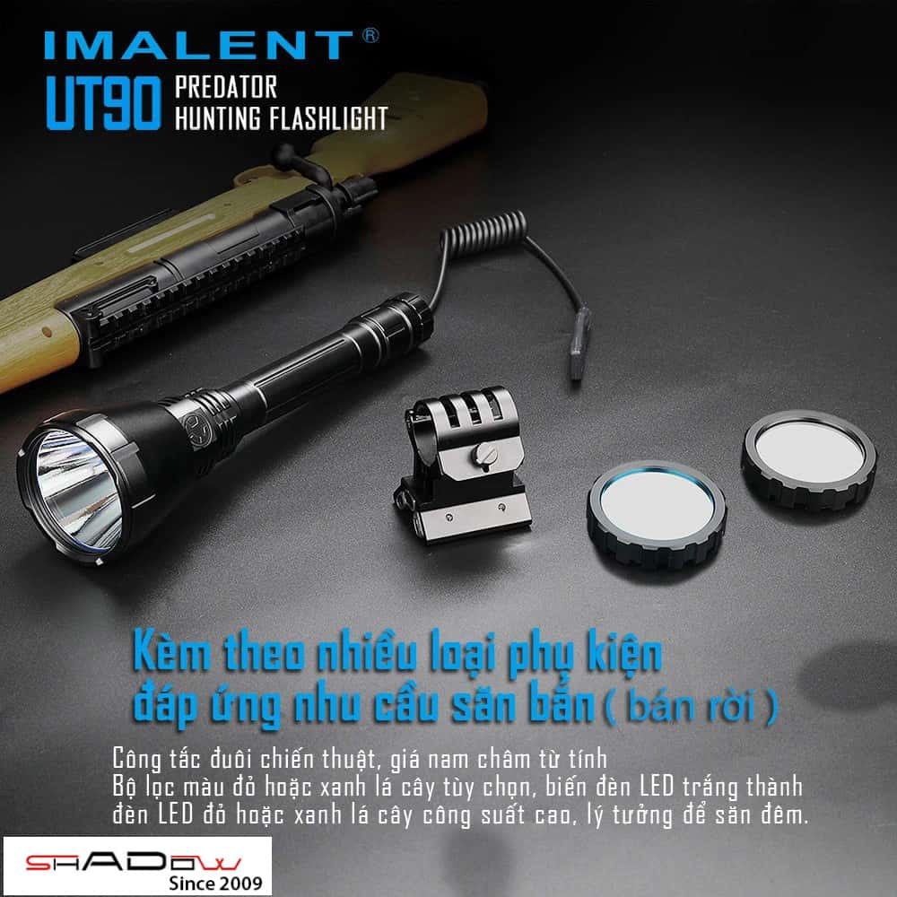 Đèn pin chiếu xa Imalent UT90 kèm phụ kiện
