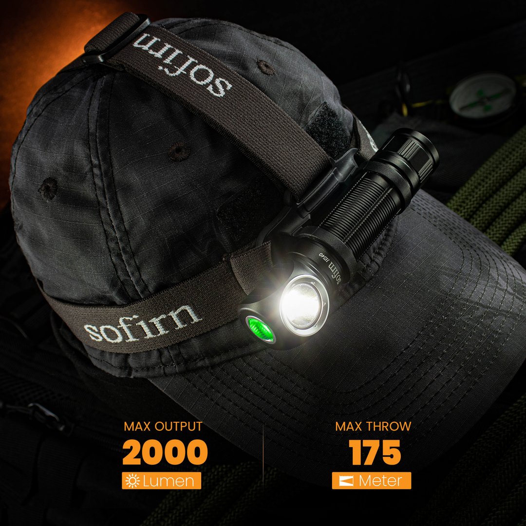 Đèn pin đội đầu Sofirn HS40 2000lumen chiếu xa 175m