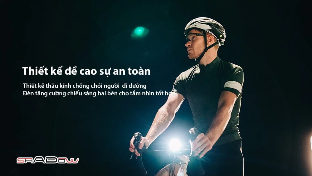 Đèn xe đạp 3 trong 1 MAGICSHINE RN 3000 với thiết kế thấu kính chống chói