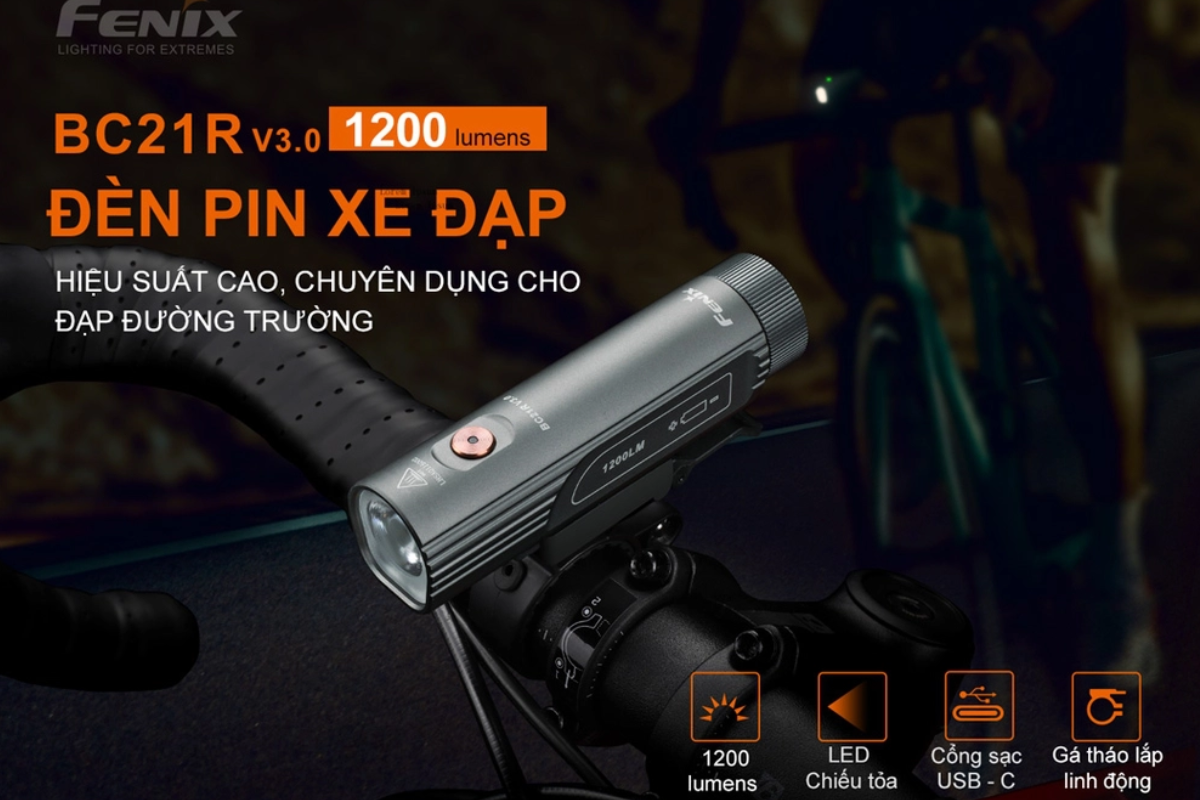 Đèn xe đạp FENIX BC21R V3.0