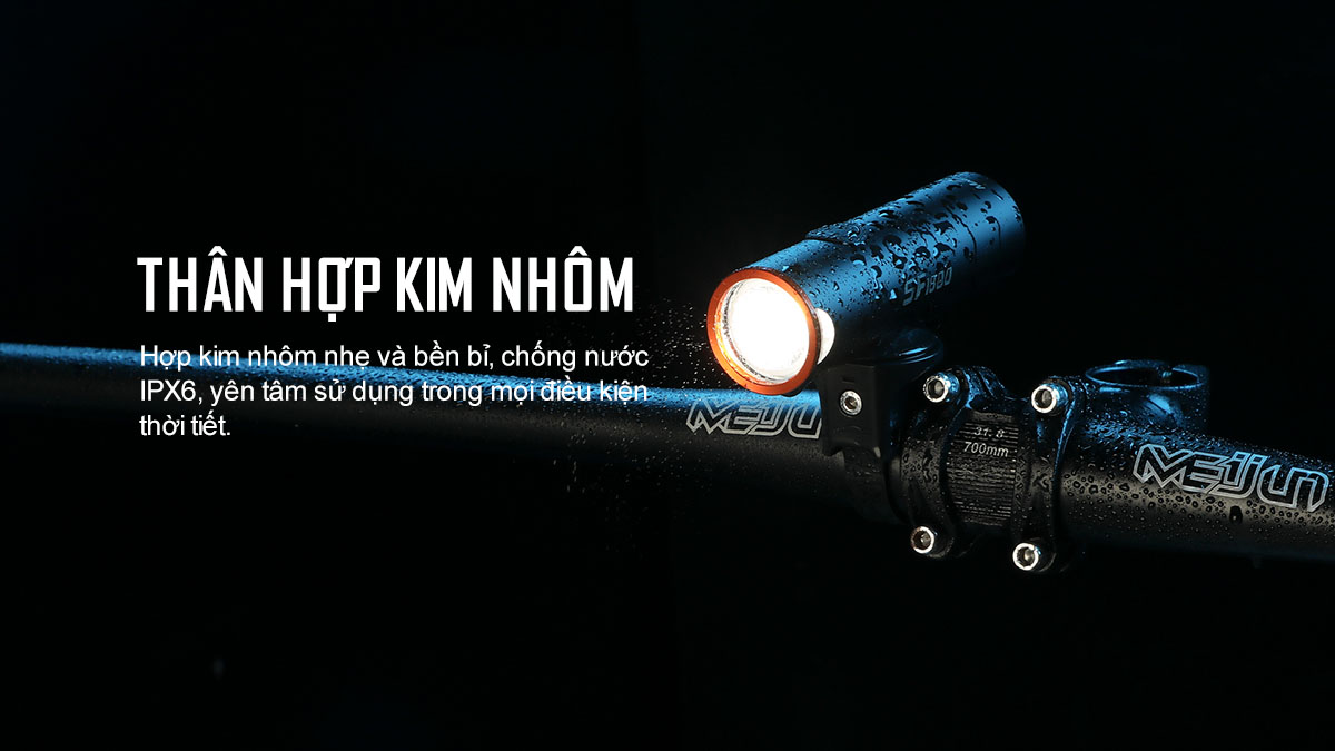 Vỏ Đèn xe đạp MAGICSHINE SF1800 làm bằng hợp kim nhôm
