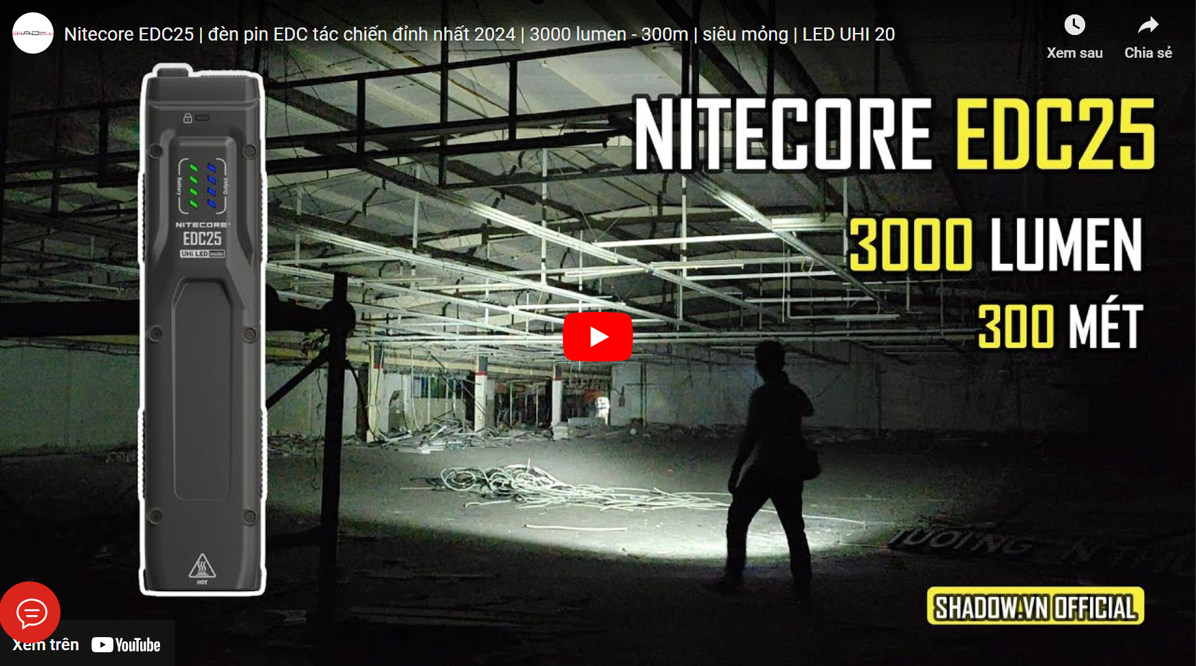 Hình ảnh liên kết youtube trích nguồn:Đèn Pin shadow