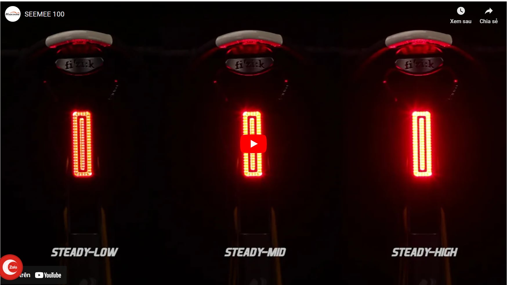 Video giới thiệu Đèn hậu xe đạp MAGICSHINE SEEMEE 100 V2.0