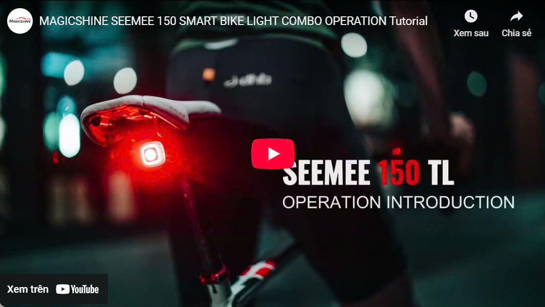 Review đèn hậu xe đạp magicshine seemee 150