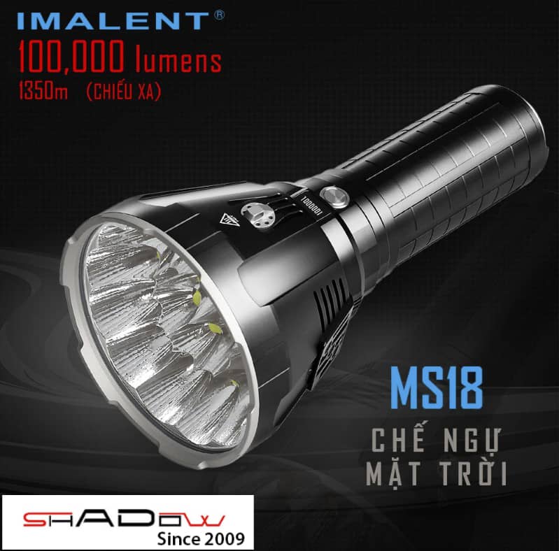 imalent ms18 hiện có lumen khủng lên đến 100.000