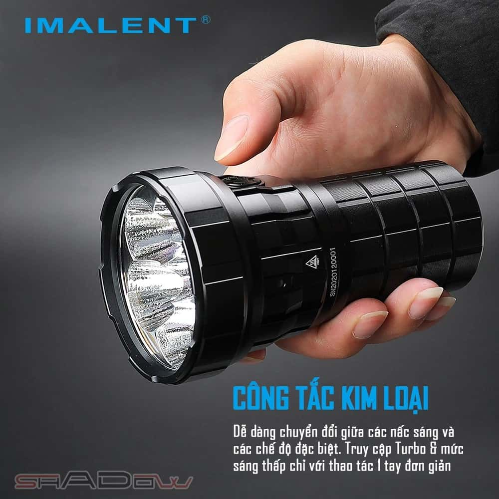 Imalent R60C có công tắc kim loại