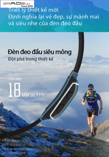 KLARUS HR1 PLUS có dây dày 1,8cm