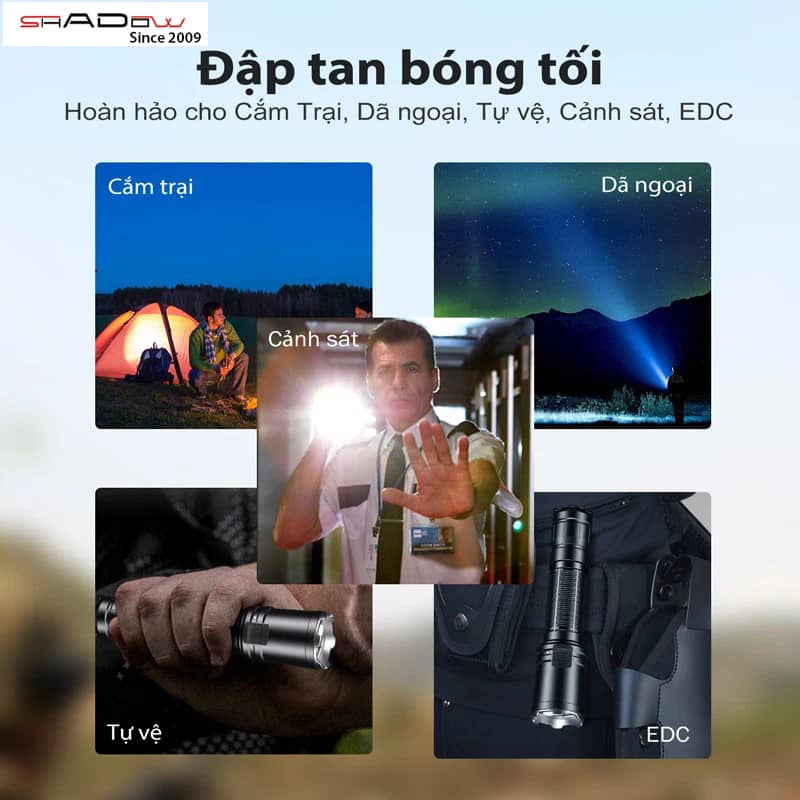 Dùng đèn KLARUS XT11R cho các hoạt động ngoài trời 