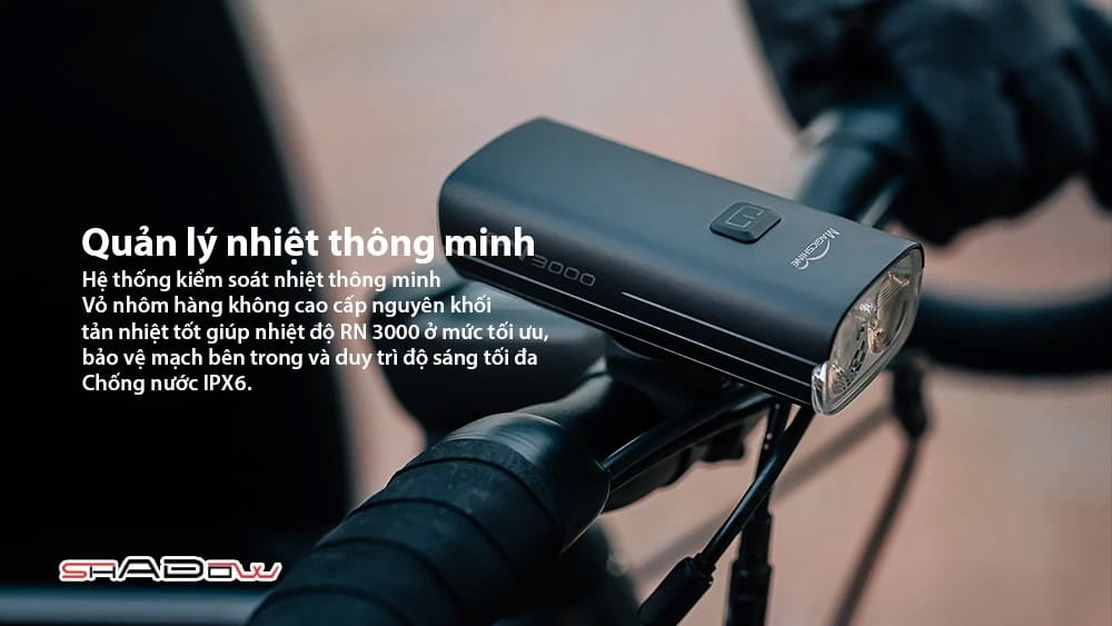MAGICSHINE RN 3000 được trang bị tính năng quản lý nhiệt thông minh