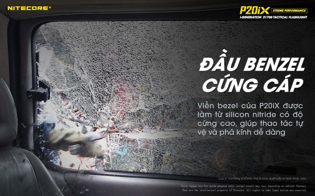 Đèn pin P20iX có độ cứng cao 