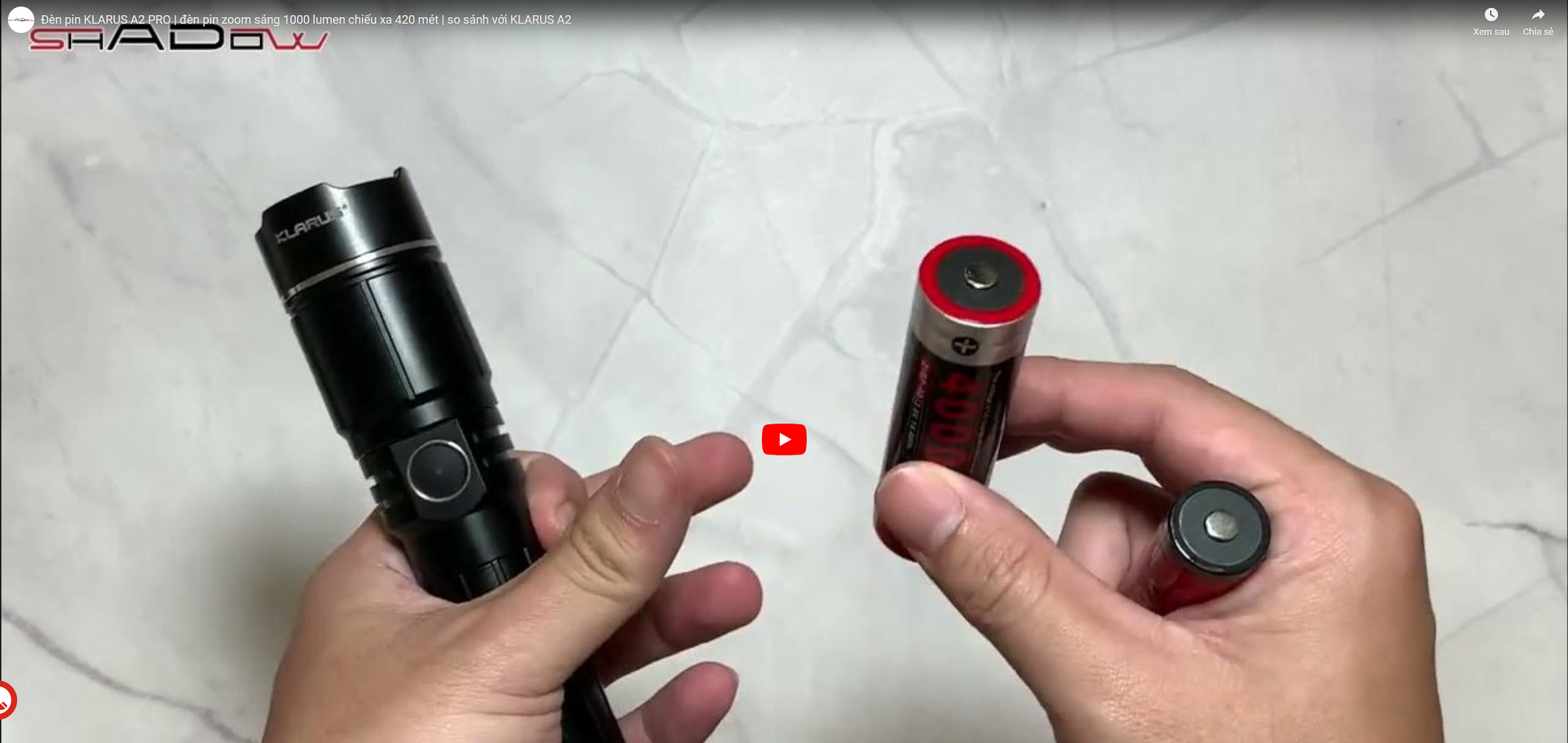 Review đèn pin a2 pro