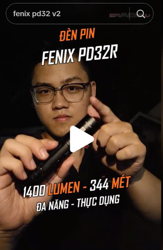 Review đèn pin cầm tay Fenix PD32R