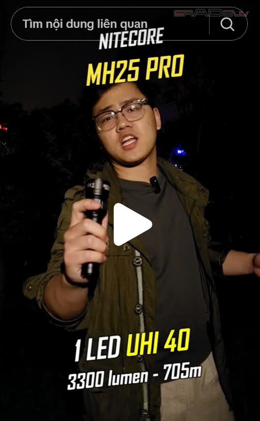 Review đèn pin chiếu xa MH25 PRO