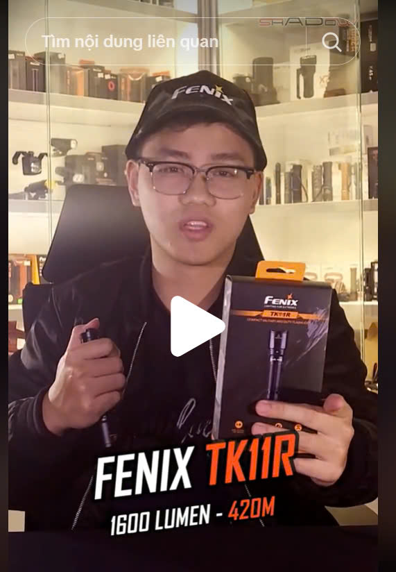 Review đèn pin siêu sáng FENIX TK11R