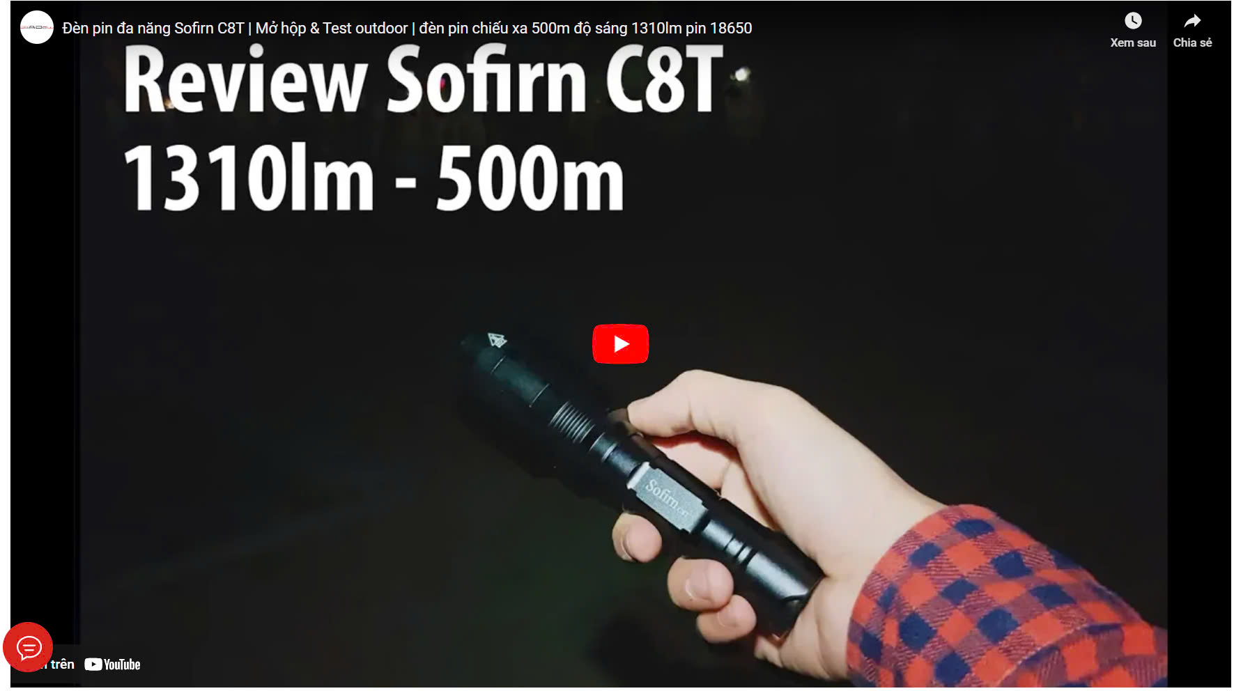 Review đèn pin sofirn C8T