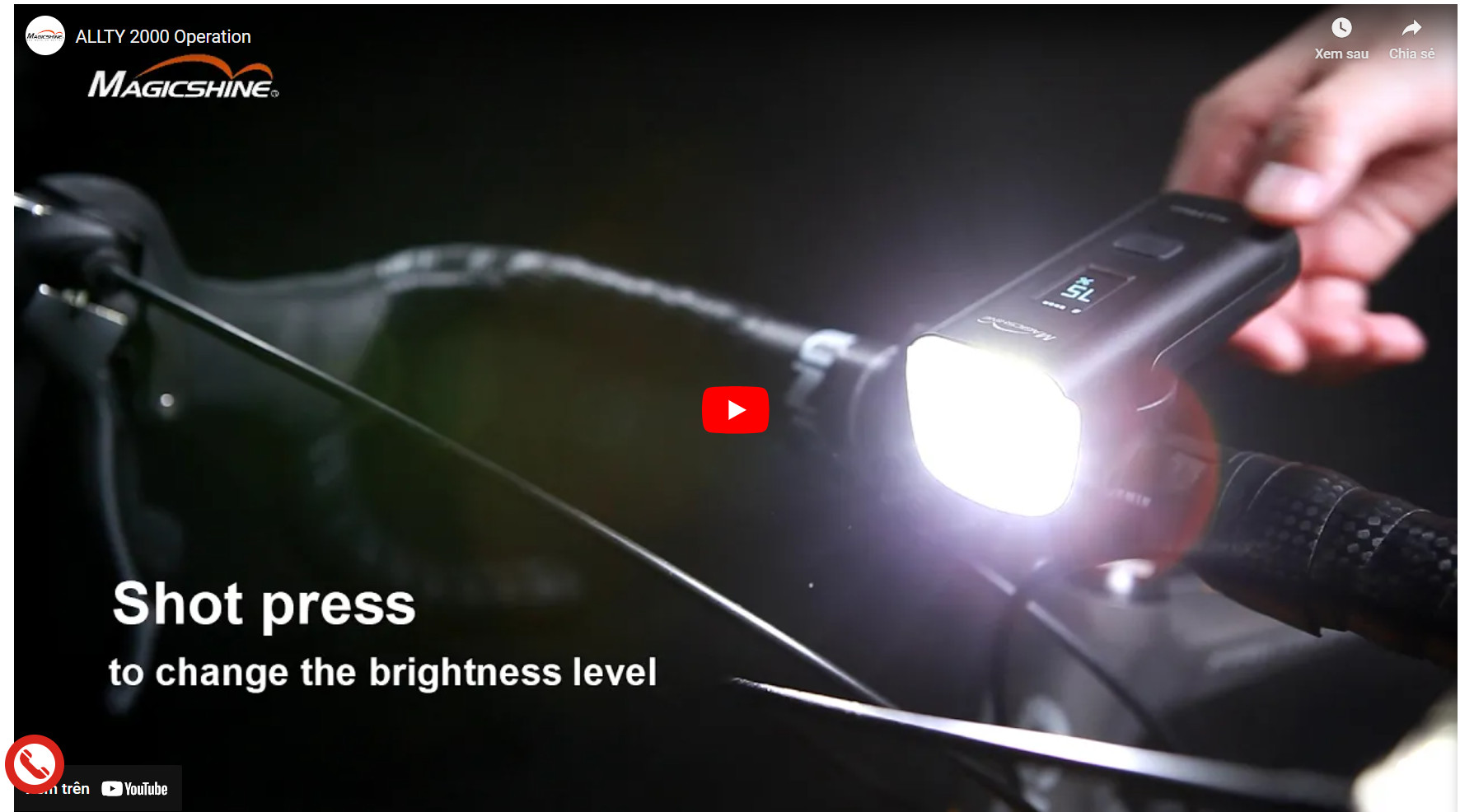 Review đèn xe đạp magicshine allty 2000