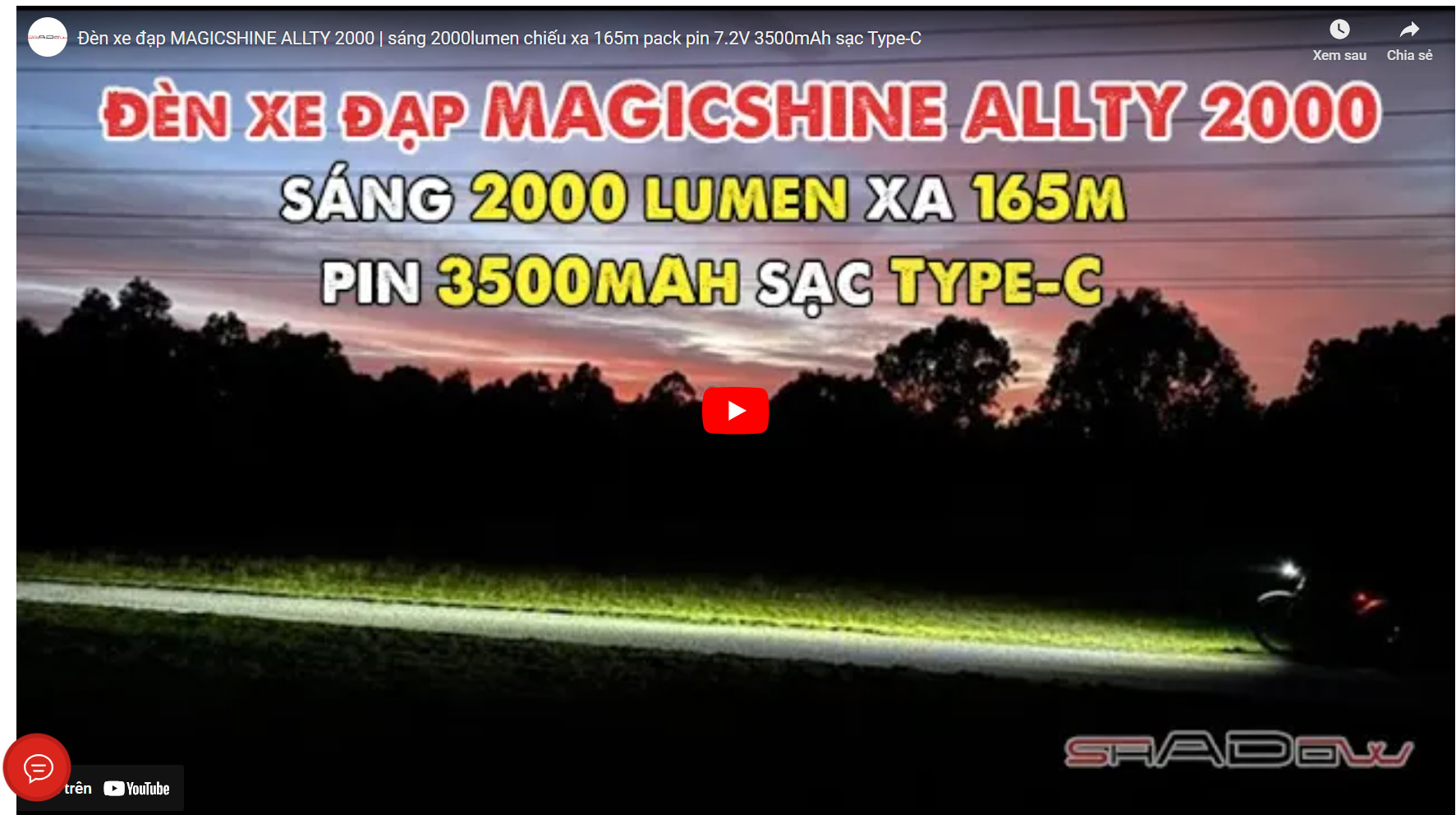 Review đèn xe đạp magicshine allty 2000