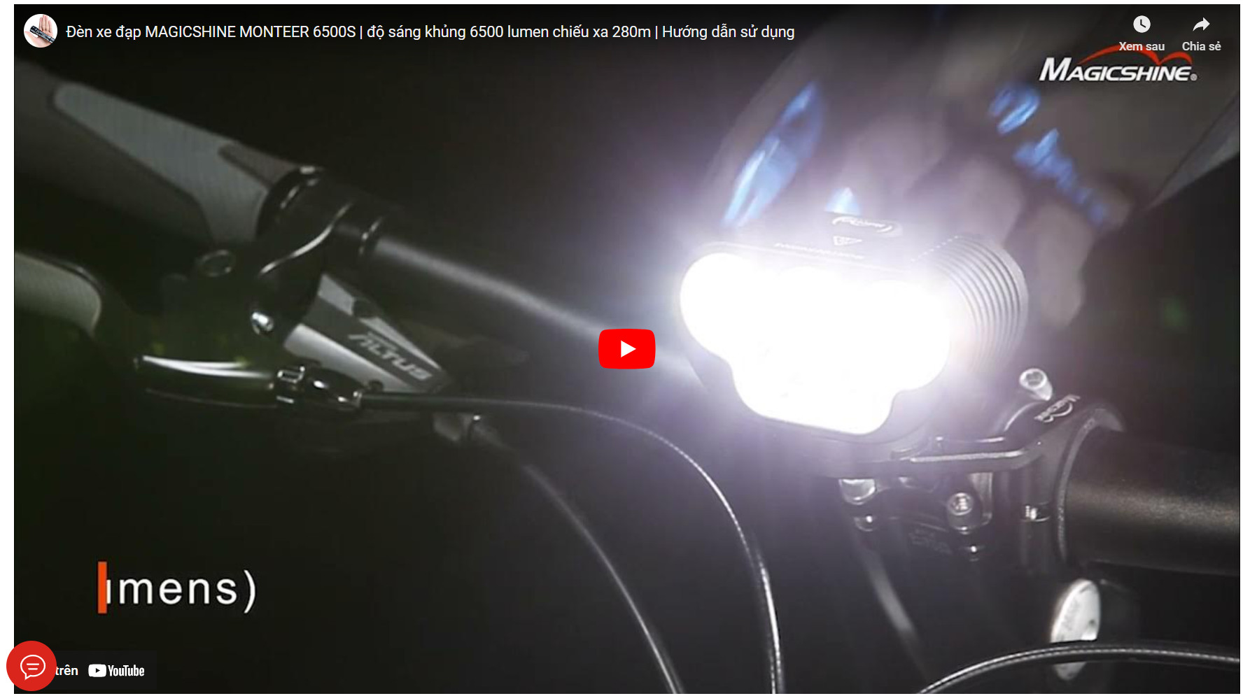 video sản phẩm đèn monteer 6500s