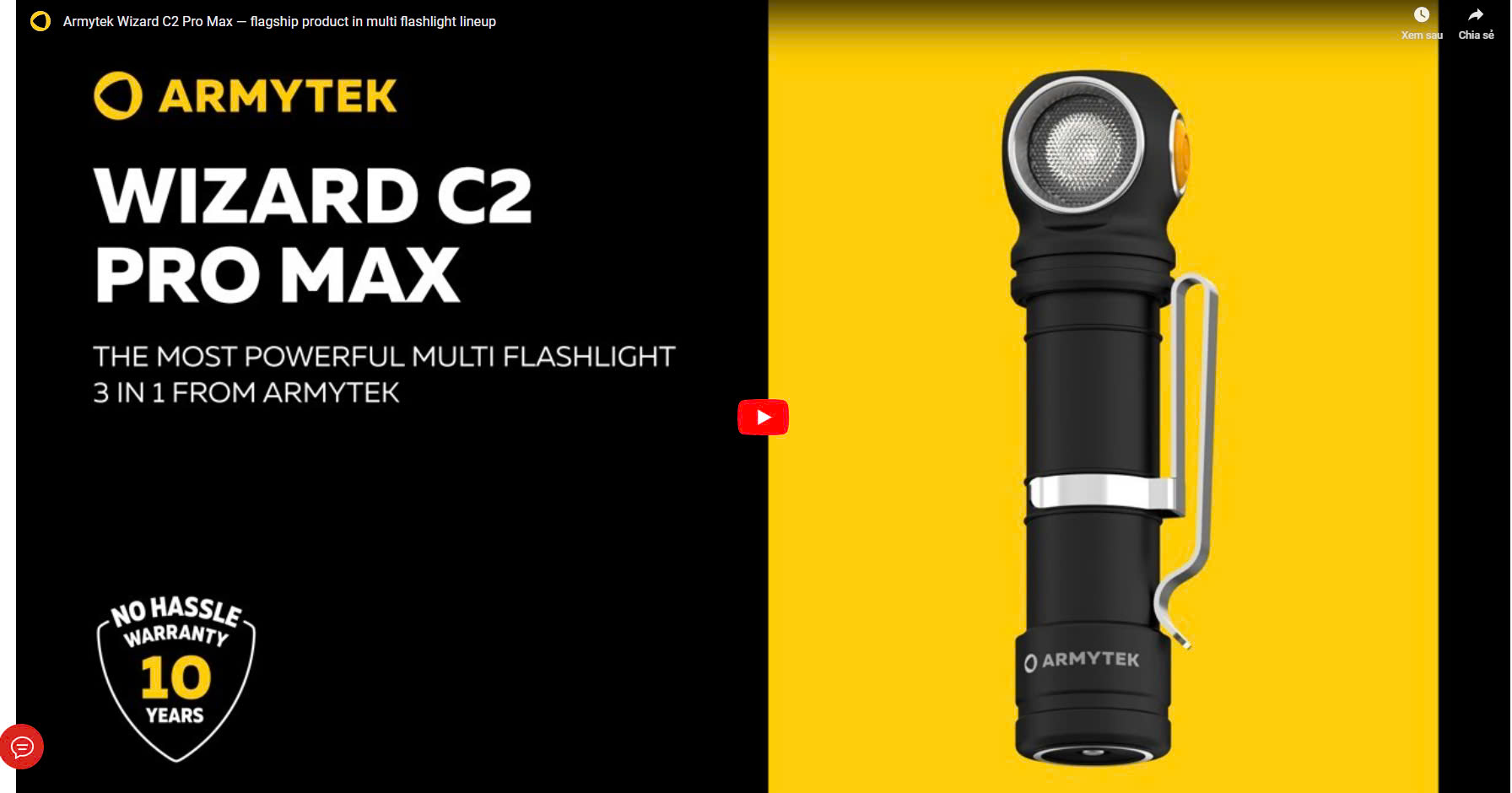 Review đèn ARMYTEK C2 PRO