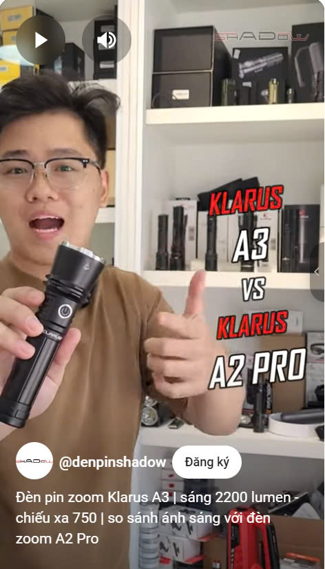 Review so sánh đèn pin